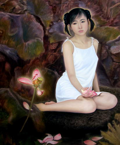 老画家创作巫山神女图请23岁女儿当裸模(图)