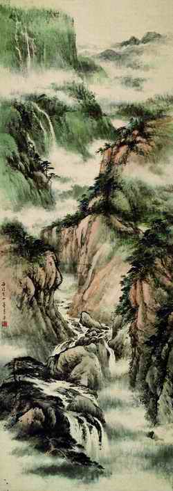 董寿平《雨后黄山》